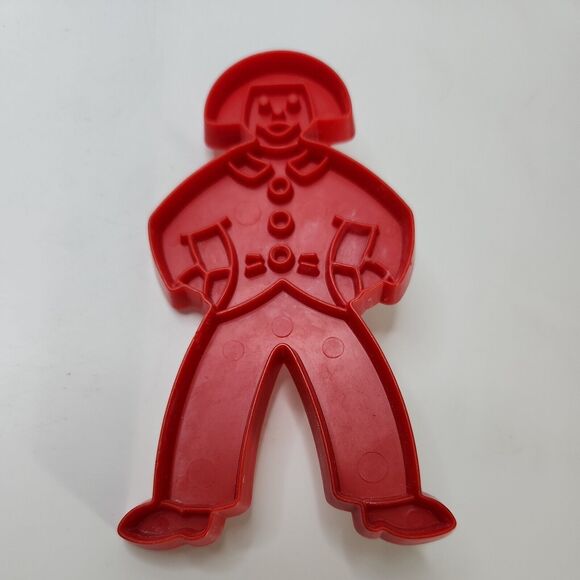 Vtg Tupperware Cookie Cutters Set of 7 Red Plastic 1970s, Halloween, Xmas - Picture 12 of 15